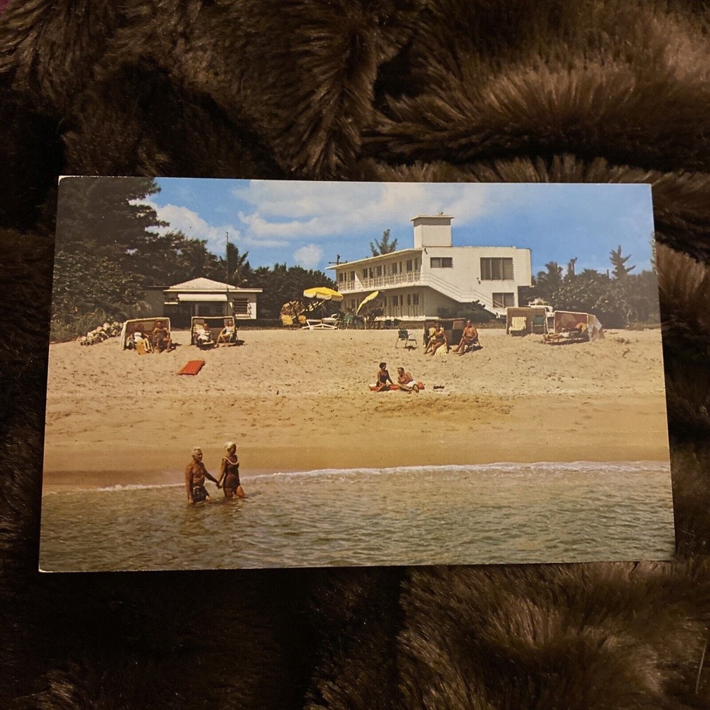 Vintage Pompano Beach Florida Postcard Sea‎ Rest Oceanfront Apartments Unposted